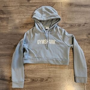 Gymshark Cropped Crest Hoodie Medium